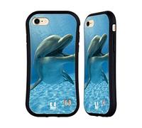 Head Case Designs Close-Up Dolphin Wildlife Hybrid Case Compatible With Apple iPhone 7/8 / SE 2020 & 2022