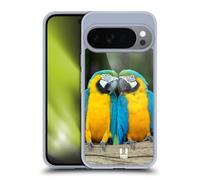 Head Case Designs Colourful Macaw Parrot Couple Iconic Fauna Gel Case [Military Grade Protection] Compatible with Google Pixel 10 and Compatible with MagSafe