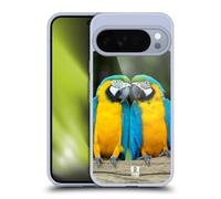 Head Case Designs Colourful Macaw Parrot Couple Iconic Fauna Gel Case [Military Grade Protection] Compatible with Google Pixel 10 Pro XL and Compatible with MagSafe