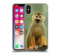 Head Case Designs Common Squirrel Monkey Famous Animals Soft Gel Case [Military Grade Protection] Compatible With Apple iPhone X/iPhone XS