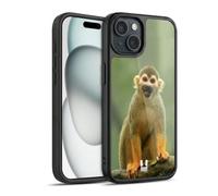 Head Case Designs Common Squirrel Monkey Iconic Fauna Gel Armour Case [Military Grade Protection] Compatible With Apple iPhone 15