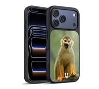 Head Case Designs Common Squirrel Monkey Iconic Fauna Gel Armour Case [Military Grade Protection] Compatible With Apple iPhone 17 Pro
