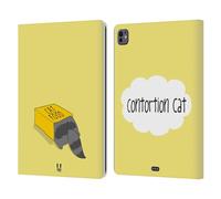 Head Case Designs Contort Wilbur The Cat Leather Wallet Case Compatible With Apple iPad Pro 13 M4 2024