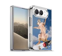 Head Case Designs Cool Chihuahua Skater Funny Animals Gel Case [Military Grade Protection] Compatible with Apple iPhone Duo and Compatible with MagSafe