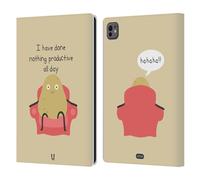 Head Case Designs Couch Potato Little Doses Of Nonsense And Randomness Leather Wallet Case Compatible With Apple iPad Pro 11 M4/M5 2024/2025