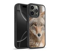 Head Case Designs Coyote In Snow Iconic Fauna Gel Armour Case [Military Grade Protection] Compatible With Apple iPhone 16 Pro