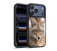Head Case Designs Coyote In Snow Iconic Fauna Gel Armour Case [Military Grade Protection] Compatible With Apple iPhone 17 Pro