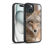 Head Case Designs Coyote In Snow Iconic Fauna Gel Armour Case [Military Grade Protection] Compatible With Apple iPhone 15