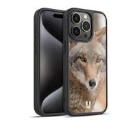 Head Case Designs Coyote In Snow Iconic Fauna Gel Armour Case [Military Grade Protection] Compatible With Apple iPhone 15 Pro