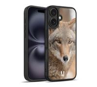 Head Case Designs Coyote In Snow Iconic Fauna Gel Armour Case [Military Grade Protection] Compatible With Apple iPhone 16