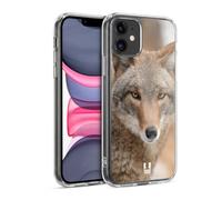 Head Case Designs Coyote In Snow Iconic Fauna Gel Case [Military Grade Protection] Compatible with Apple iPhone 11 and Compatible with MagSafe