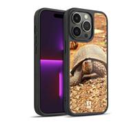 Head Case Designs Crawling Tortoise Iconic Fauna Gel Armour Case [Military Grade Protection] Compatible With Apple iPhone 14 Pro