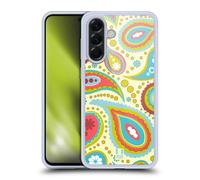 Head Case Designs Cream Paisley Patterns Gel Case [Military Grade Protection] Compatible With Samsung Galaxy A56 5G