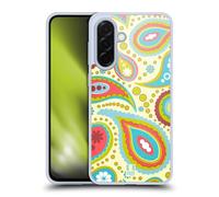 Head Case Designs Cream Paisley Patterns Gel Case [Military Grade Protection] Compatible With Samsung Galaxy A36 5G