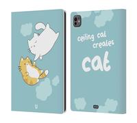 Head Case Designs Creation Of Cat Ceiling Cat Vs Basement Cat Leather Wallet Case Compatible With Apple iPad Pro 11 M4 2024