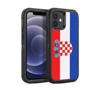 Head Case Designs Croatia Croatian Hrvatska Adriatic Football World Flags Group 2 Ultra-Armoured Shockproof Case [Military Grade Protection] Compatible With Apple iPhone 12 / iPhone 12 Pro