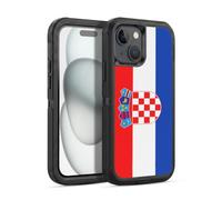 Head Case Designs Croatia Croatian Hrvatska Adriatic Football World Flags Group 2 Ultra-Armoured Shockproof Case [Military Grade Protection] Compatible With Apple iPhone 15