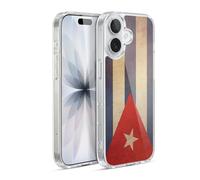 Head Case Designs Cuba Cuban Vintage Flags Set 3 Gel Case [Military Grade Protection] Compatible with Apple iPhone 17 and Compatible with MagSafe