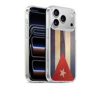 Head Case Designs Cuba Cuban Vintage Flags Set 3 Gel Case [Military Grade Protection] Compatible with Apple iPhone 17 Pro and Compatible with MagSafe