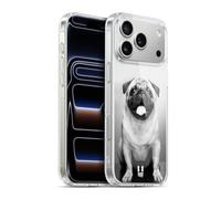 Head Case Designs Cute Male Pug Popular Dog Breeds Gel Case [Military Grade Protection] Compatible with Apple iPhone 17 Pro Max and Compatible with MagSafe