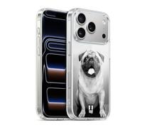 Head Case Designs Cute Male Pug Popular Dog Breeds Gel Case [Military Grade Protection] Compatible with Apple iPhone 17 Pro and Compatible with MagSafe
