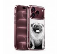 Head Case Designs Cute Male Pug Popular Dog Breeds Gel Case [Military Grade Protection] Compatible With Apple iPhone 18 Pro