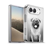 Head Case Designs Cute Male Pug Popular Dog Breeds Gel Case [Military Grade Protection] Compatible with Apple iPhone Duo and Compatible with MagSafe