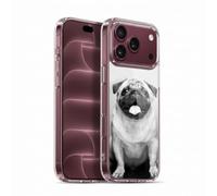 Head Case Designs Cute Male Pug Popular Dog Breeds Gel Case [Military Grade Protection] Compatible With Apple iPhone 18 Pro Max