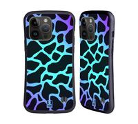 Head Case Designs Cyan Giraffe Mad Prints Hybrid Case Compatible With Apple iPhone 15 Pro Max