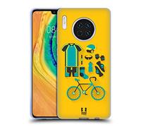 Head Case Designs Cycling Starter Pack Soft Gel Case Compatible for Huawei Mate 30