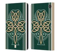 Head Case Designs Dara Knot Celtic Shamrock Leather Wallet Case Compatible With Amazon Fire 7 2022