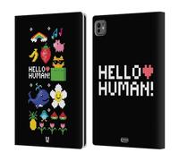 Head Case Designs Digital Nostalgia Pop Trends Leather Wallet Case Compatible With Apple iPad Pro 11 M4/M5 2024/2025