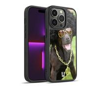 Head Case Designs Dog In Funny Costume Funny Animals Gel Armour Case [Military Grade Protection] Compatible With Apple iPhone 14 Pro