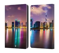 Head Case Designs Dubai City Skylines Leather Wallet Case Compatible With Apple iPad Air 2 (2014)