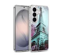 Head Case Designs Eiffel Tower Paris France Best Of Places Set 2 Gel Case [Military Grade Protection] Compatible with Samsung Galaxy S26 Plus and Compatible with MagSafe