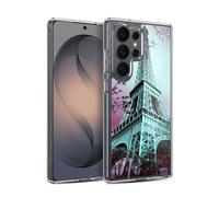 Head Case Designs Eiffel Tower Paris France Best Of Places Set 2 Gel Case [Military Grade Protection] Compatible with Samsung Galaxy S26 Ultra and Compatible with MagSafe