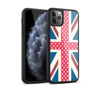 Head Case Designs Electric Crimson Dots Union Jack Collection Gel Armour Case [Military Grade Protection] Compatible With Apple iPhone 11 Pro Max