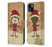 Head Case Designs Elf Christmas Classics Leather Wallet Case Compatible With Apple iPhone 15 Plus