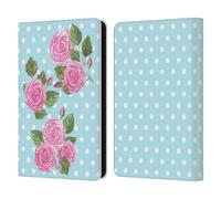 Head Case Designs English Roses Watercolour Flowers 2 Leather Wallet Case Compatible With Amazon Kindle 11th Gen (2024)