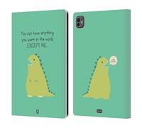 Head Case Designs Extinct Dino Little Doses Of Nonsense And Randomness Leather Wallet Case Compatible With Apple iPad Pro 11 M4 2024