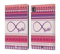 Head Case Designs Faith Infinity Aztec Leather Wallet Case Compatible With Apple iPad Pro 11 M4 2024