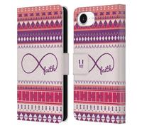 Head Case Designs Faith Infinity Aztec Leather Wallet Case Compatible With Apple iPhone 16e