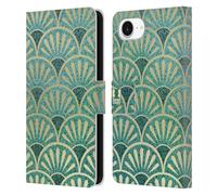 Head Case Designs Feathers Textured Art Deco Patterns Leather Wallet Case Compatible With Apple iPhone 16e