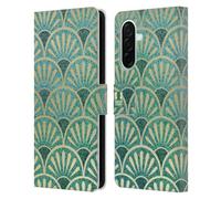 Head Case Designs Feathers Textured Art Deco Patterns Leather Wallet Case Compatible With Samsung Galaxy A26 5G