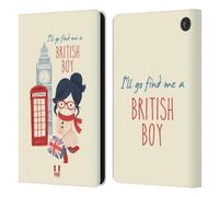 Head Case Designs Find A British Boy London Best Leather Wallet Case Compatible With Amazon Fire 7 2022