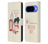 Head Case Designs Find A British Boy London Best Leather Wallet Case Compatible With Google Pixel 10