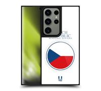 Head Case Designs Flag of Czech Republic Ceské republiky Flag Patches Gel Armour Case [Military Grade Protection] Compatible With Samsung Galaxy S24 Ultra 5G