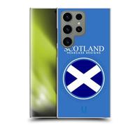 Head Case Designs Flag Of Scotland Scottish h-Alba Flag Patches Set 2 Hard Back Case Compatible With Samsung Galaxy S24 Ultra 5G