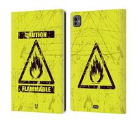 Head Case Designs Flammable Assorted Designs Leather Wallet Case Compatible With Apple iPad Pro 11 M4 2024