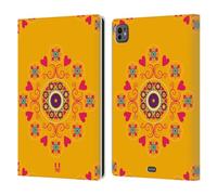 Head Case Designs Flowers And Hearts Kaleidoscope Bohemian Patterns Leather Wallet Case Compatible With Apple iPad Pro 11 M4/M5 2024/2025